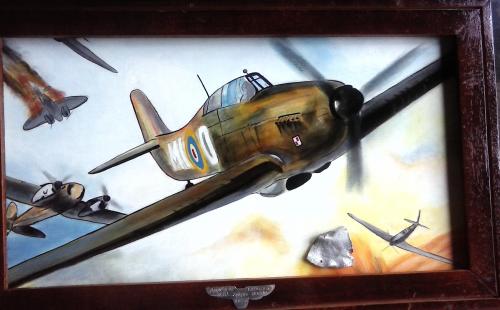 Fragmento de avión de la Segunda Guerra Bat - Imagen 1