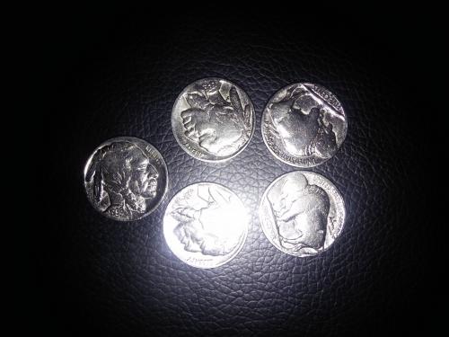 Monedas de 5 centavos de 193519361937 Unite - Imagen 3