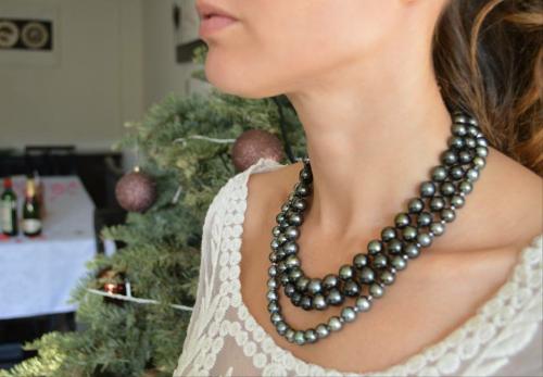Remato collar de perlas de Tahiti comprado e - Imagen 1