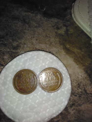 Monedas de un centavo EU 1916 y 1957 - Imagen 2