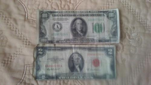 Vendo mis billetes uno de 100 dolares de 1934 - Imagen 1