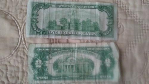 Vendo mis billetes uno de 100 dolares de 1934 - Imagen 2