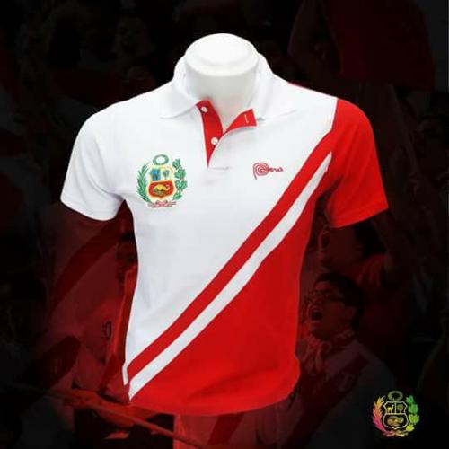 venta camiseta peruana con cuello camisero en - Imagen 1