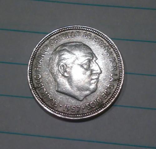 Moneda de España 5 pesetas(1957) Precio: 95 - Imagen 1