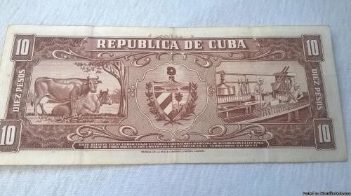 Billete cubano de 1960 con la firma de Ernest - Imagen 3