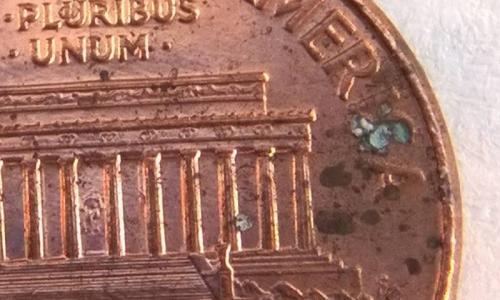 2007 Lincoln penny with mint machine error D - Imagen 3