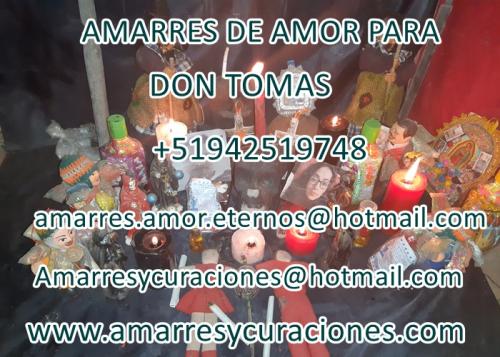 ❤ AMARRES CON FOTO ❤ Maestro don tomas  - Imagen 1