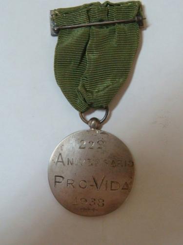 Medalla en plata años 30 Sociedad ProVida  - Imagen 2