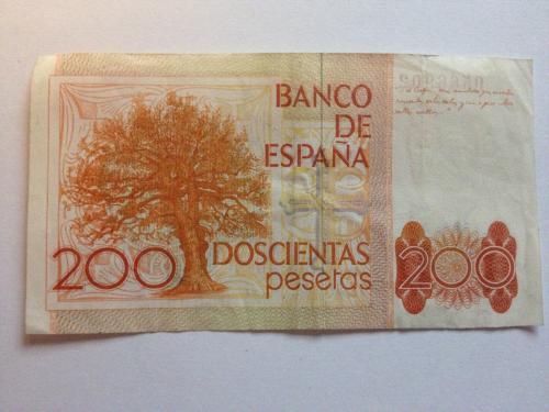 Spain 200 Pesetas (09161980) No free shipp - Imagen 2