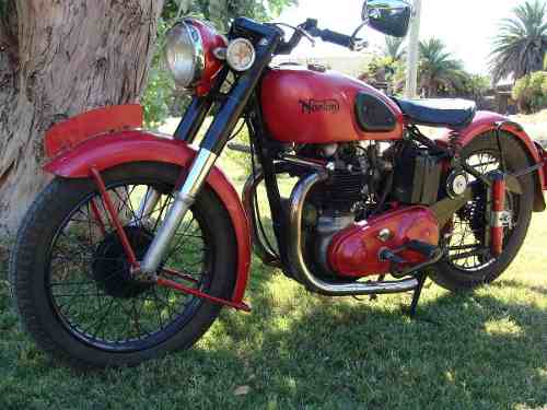 vendo moto norton dominator model 7 aÑo 1951 - Imagen 1