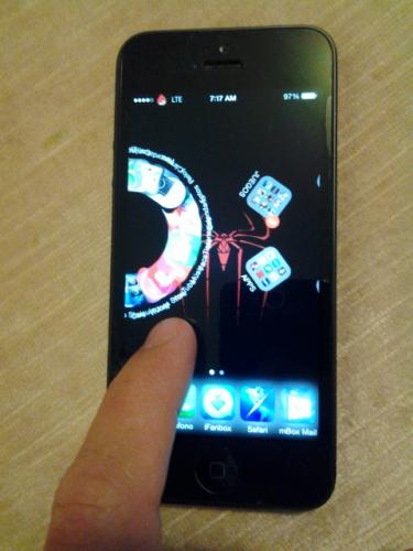vendo iphone 5 negro de 16gb liberado de fabr - Imagen 1
